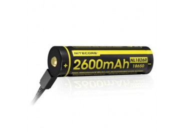 Nitecore batterie micro usb