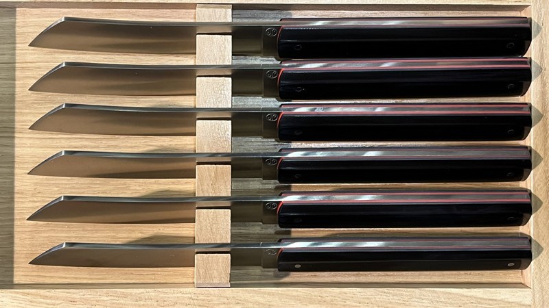 Coffret X6 Higonokami G10 Noir Intercalaire Rouge