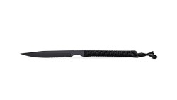 Wild Tech 4 Paracorde Noire Lame Noire Serration