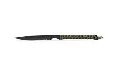 Wild Tech 4 Paracorde Kaki Lame Noire Serration