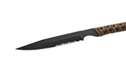 Wild Tech 4 Paracorde Coyote Lame Noire Serration