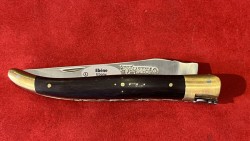12 cm Double Platines Ébène Laiton